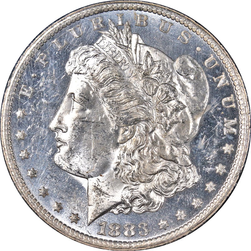 1883-CC GSA Morgan Silver Dollar NGC MS62 DPL Deep Mirror Proof: 1883-CC GSA Morgan Silver Dollar NGC MS62 DPL Deep Mirror Proof This 1883-CC GSA Morgan Silver Dollar is certified by NGC with a grade of MS62 DPL, showcasing exceptional eye appeal, fantastic luster,