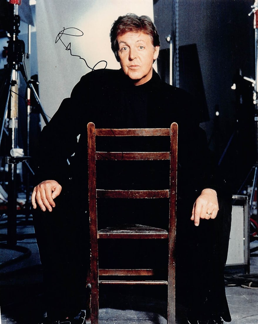 Paul McCartney Signed Vertical 8x10 Photo with Beckett Authentication: Paul McCartney Signed Vertical 8x10 Photo with Beckett Authentication This is an original 8x10 vertical photograph personally signed by Paul McCartney of The Beatles. The autograph is authenticated by