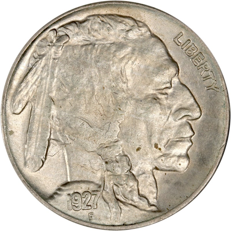 1927 Philadelphia Mint Buffalo Nickel United States Circulated Coin (1 of 2)