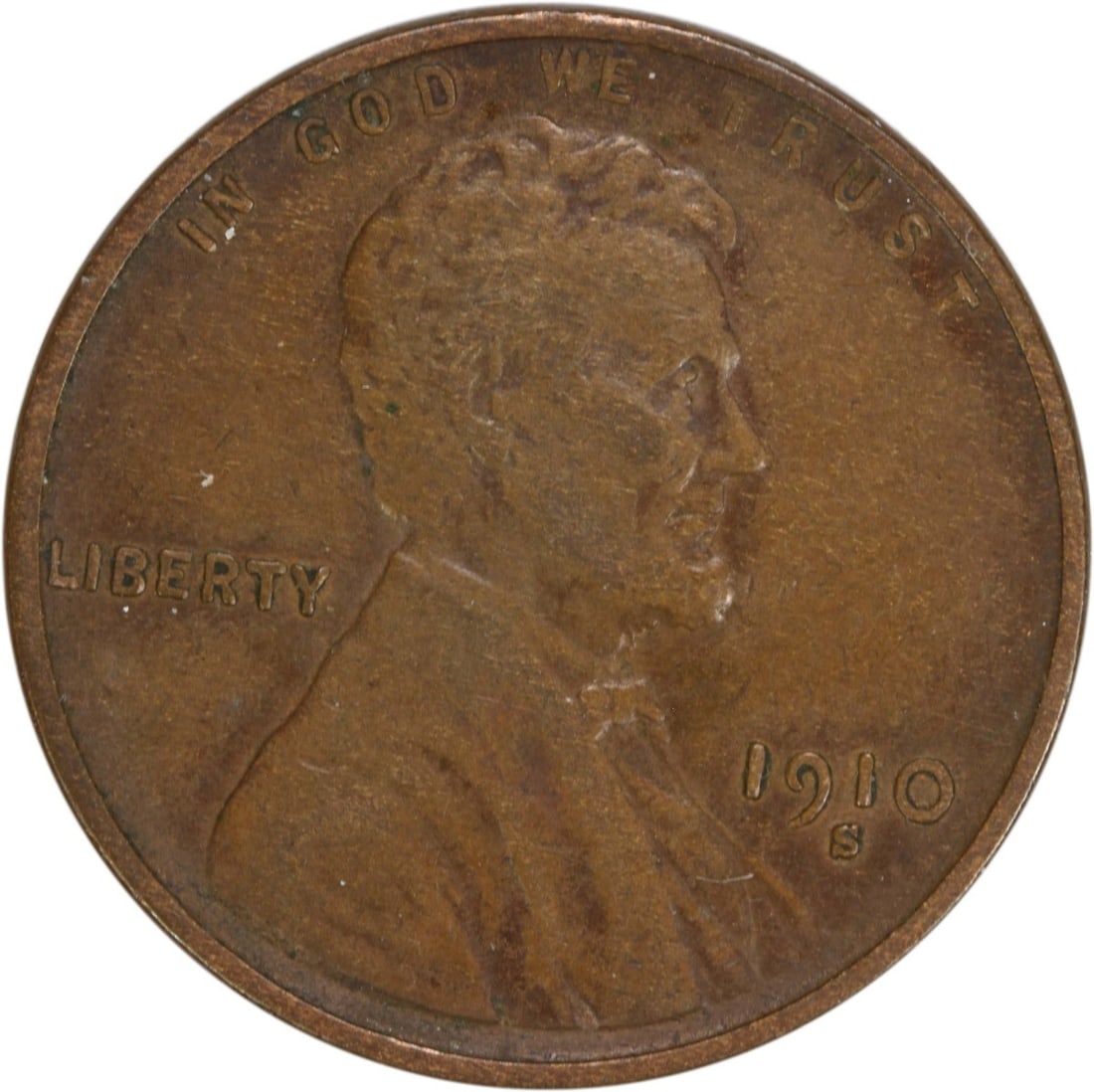 1910-S Lincoln Wheat Cent EF Circulated Uncertified (1 of 2)