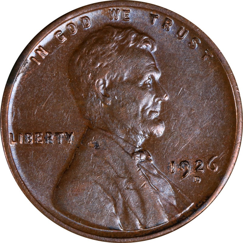 1926 Denver Mint Copper Lincoln Penny United States Circulated (1 of 2)