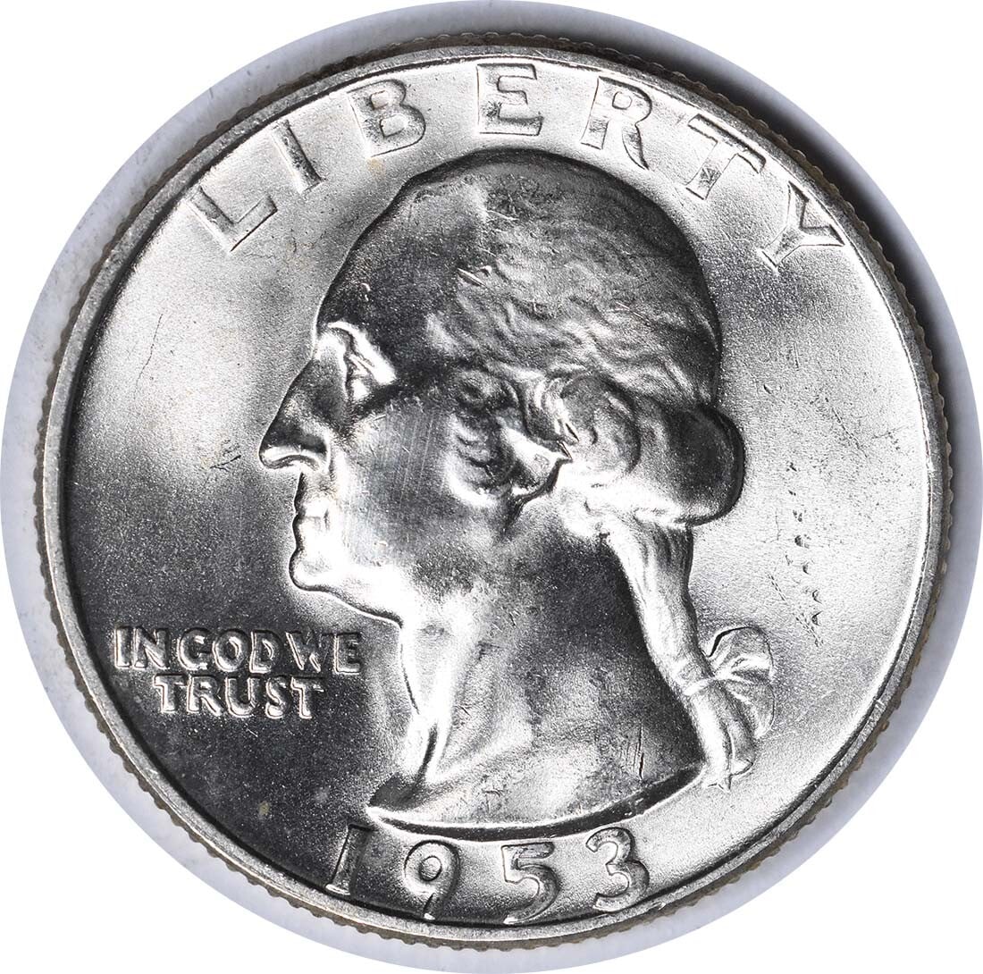 1953-D Over S Washington Silver Quarter FS-601 Uncirculated Uncertified (1 of 2)