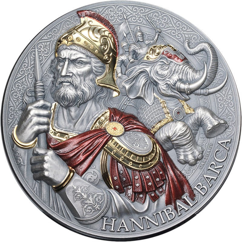 2025 Great Commanders Hannibal 5 oz Silver Coin Cameroon 5000 Francs OGP: 2025 Great Commanders Hannibal 5 oz Silver Coin Cameroon 5000 Francs OGP This is an uncirculated 2025 Cameroon 5 Ounce Silver 5000 Francs coin from the Great Commanders series featuring Hannibal. Stru