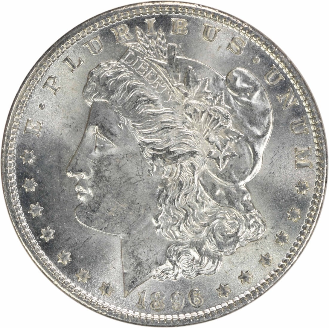 1896 Morgan Silver Dollar Choice BU Uncertified Silver Coin (1 of 2)
