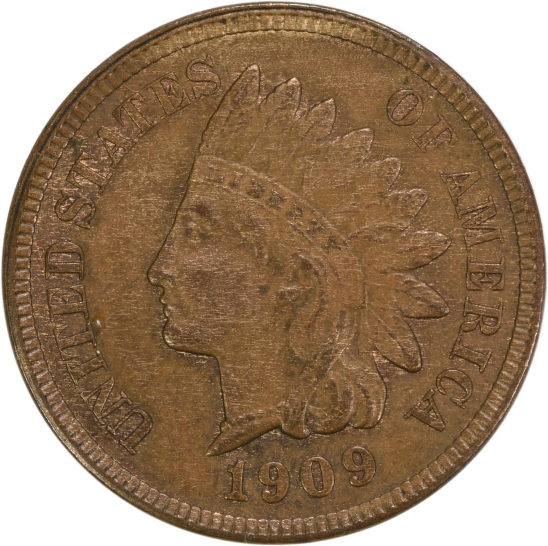 1909 Indian Head Cent BU Uncertified Copper Coin (1 of 2)