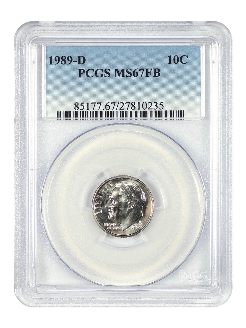 PCGS MS67FB 1989-D Roosevelt Dime 10C Uncirculated Denver Mint (1 of 4)