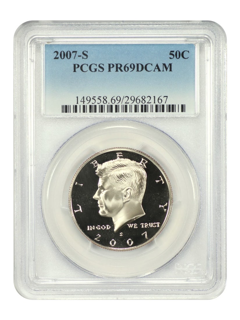 2007-S Kennedy Half Dollar PCGS PR69DCAM Uncirculated Coin (1 of 4)