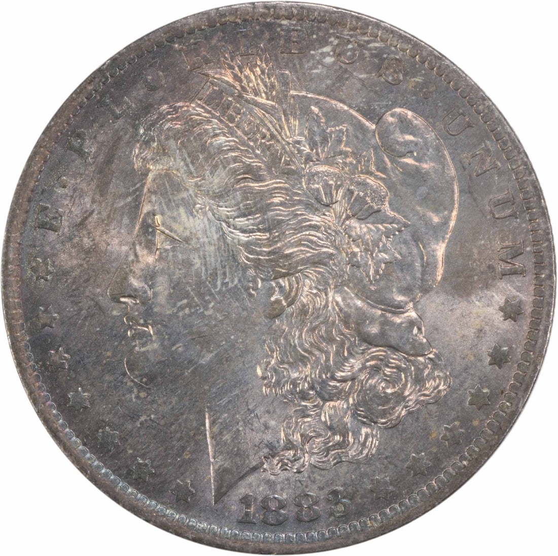 1883-O Morgan Silver Dollar Choice BU Uncertified Coin: 1883-O Morgan Silver Dollar Choice BU Uncertified Coin This 1883-O Morgan Silver Dollar is a stunning example of numismatic craftsmanship, featuring a Choice Brilliant Uncirculated (BU) condition. Str