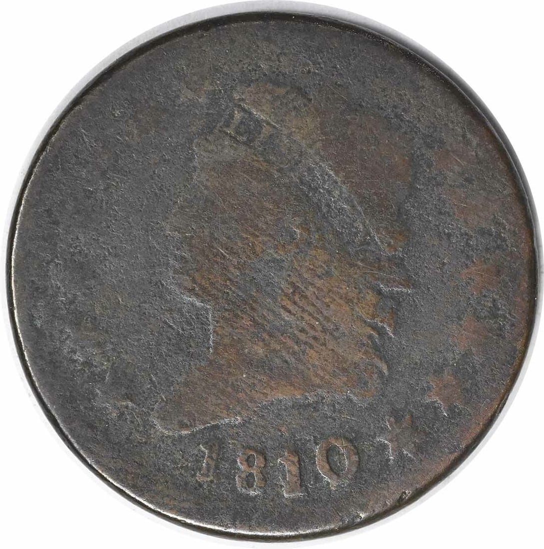 1810 Classic Head Large Cent Copper Coin Philadelphia Uncertified (1 of 2)