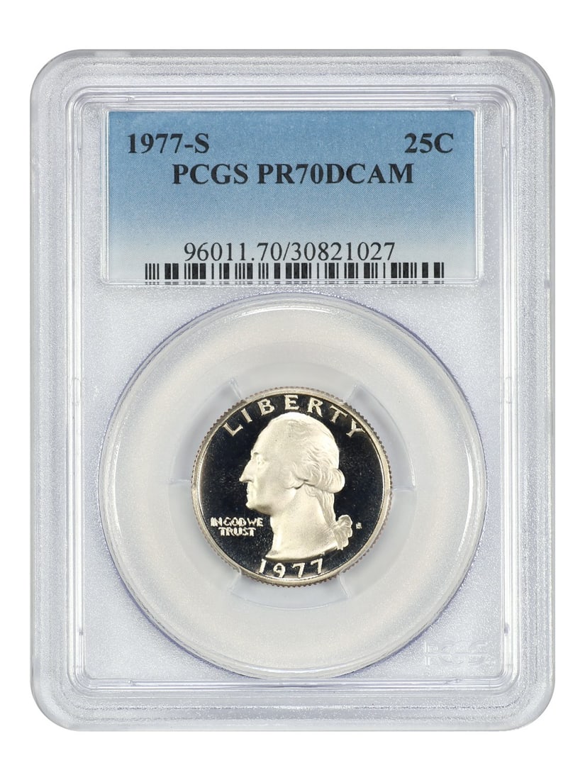 1977-S Washington Quarter PCGS PR70DCAM Uncirculated San Francisco Mint (1 of 2)