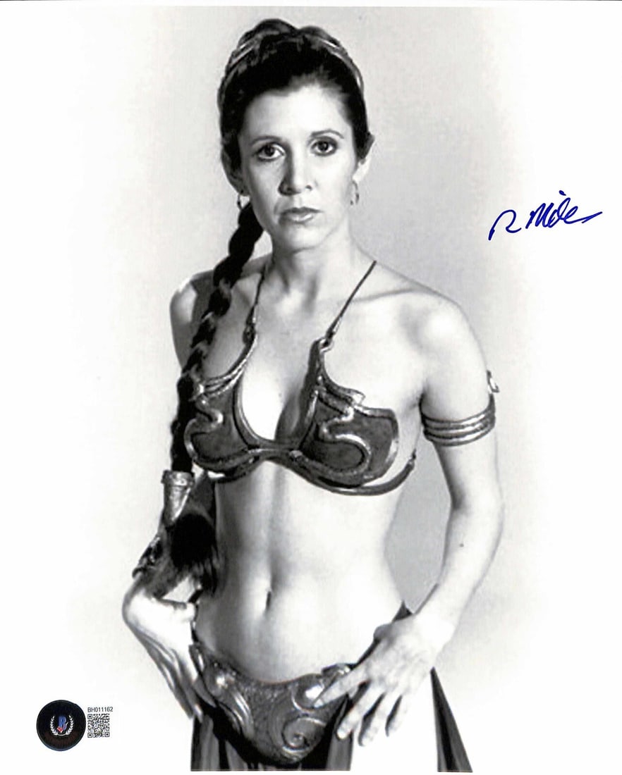 8x10 Autographed Photo by Richard Miller Sculptor of Slave Leia Costume Beckett: 8x10 Autographed Photo by Richard Miller Sculptor of Slave Leia Costume Beckett This is an original 8x10 inch photograph autographed by Richard Miller, the sculptor at Industrial Light and Magic (ILM)