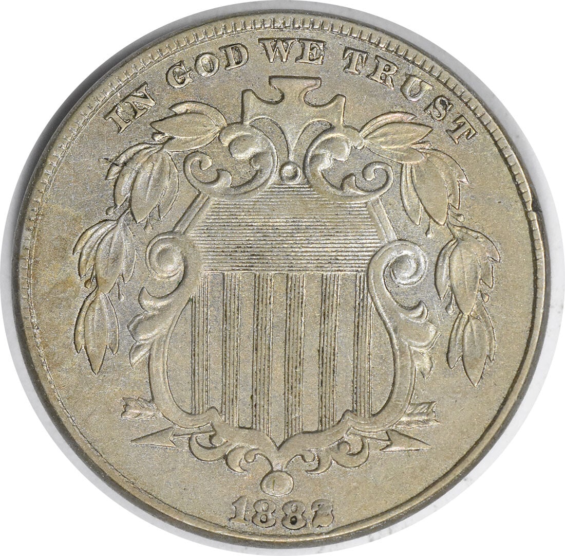 1882 Shield Nickel AU Uncertified Philadelphia Mint 5C (1 of 2)