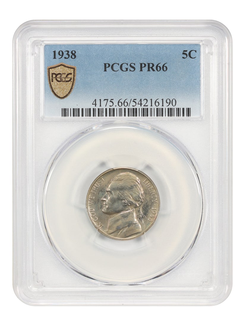 1938 Proof Jefferson Nickel PCGS PR66 Certified Five Cent Coin (1 of 6)