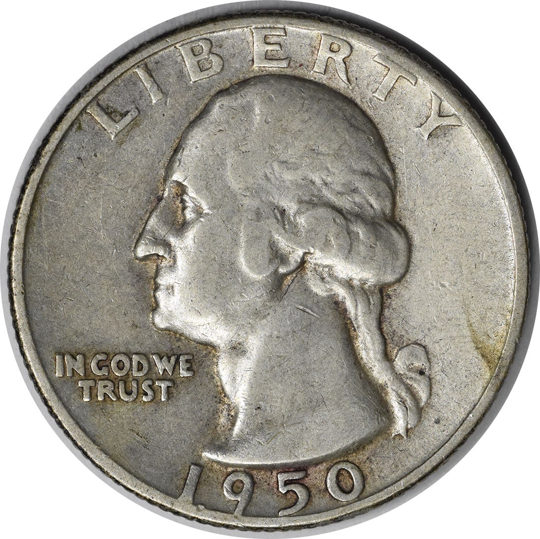 1950-D/S Washington Silver Quarter 90% Silver VF Uncertified OMM 1 FS-601 (1 of 2)