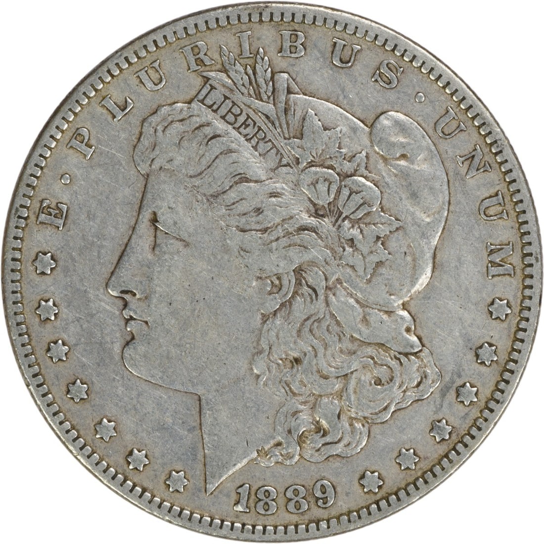 1889-O Morgan Silver Dollar EF Uncertified 90% Silver New Orleans Coin (1 of 2)