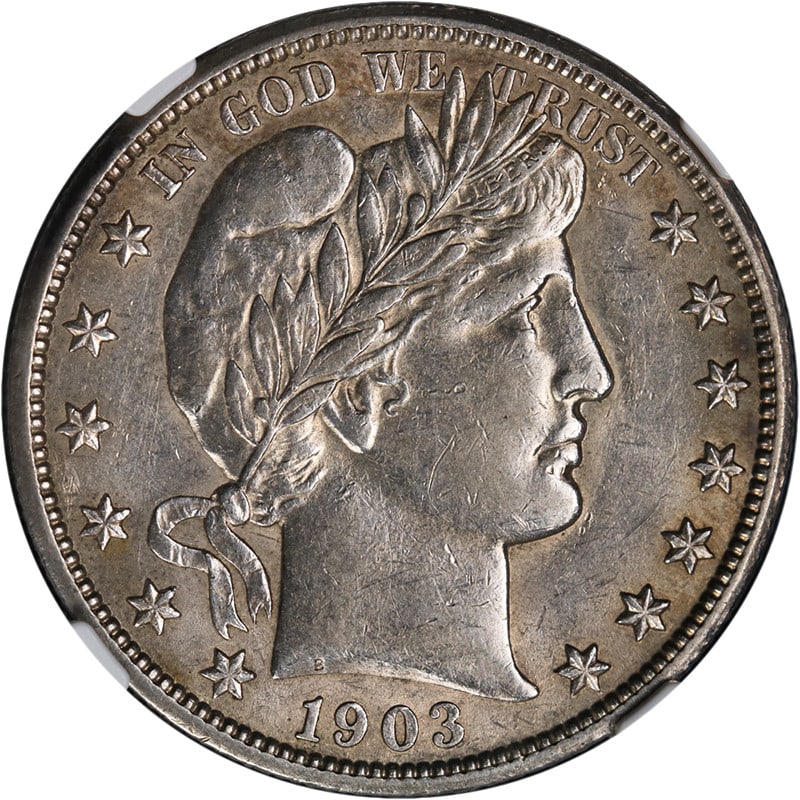 Silver 1903-S Barber Half Dollar Graded AU Details by NGC (1 of 4)
