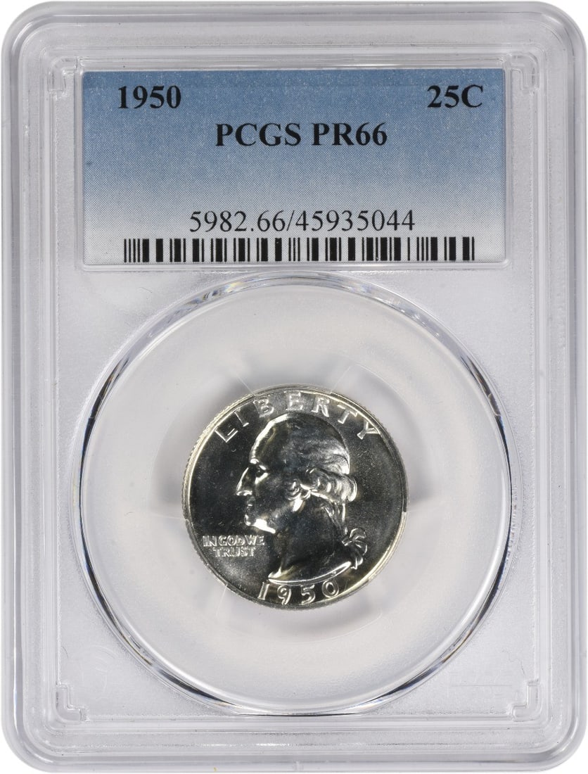 1950 Washington Quarter PR66 PCGS Uncirculated 90% Silver (1 of 2)