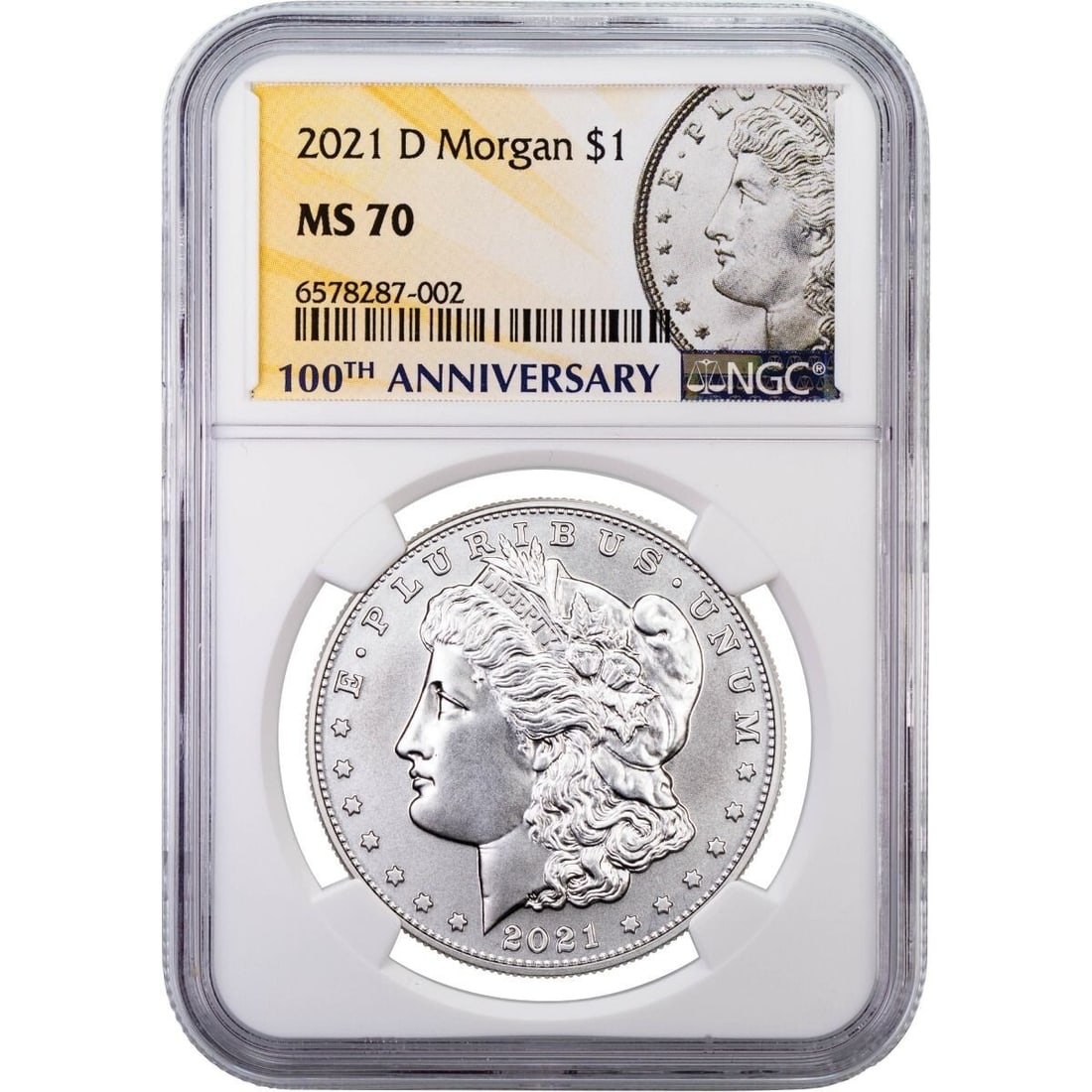 2021-D NGC MS70 Morgan Silver Dollar Rare U.S. Mint Coin: 2021-D NGC MS70 Morgan Silver Dollar Rare U.S. Mint Coin This 2021-D Morgan Silver Dollar is a remarkable collectible coin certified by NGC with a perfect grade of MS70. Crafted by the U.S. Mint, this