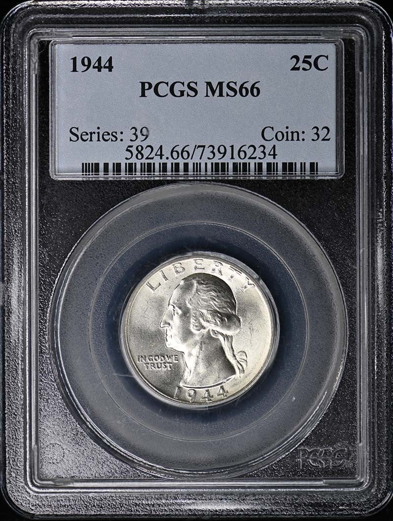 1944 Washington Quarter PCGS MS66 Uncirculated Philadelphia Mint (1 of 2)
