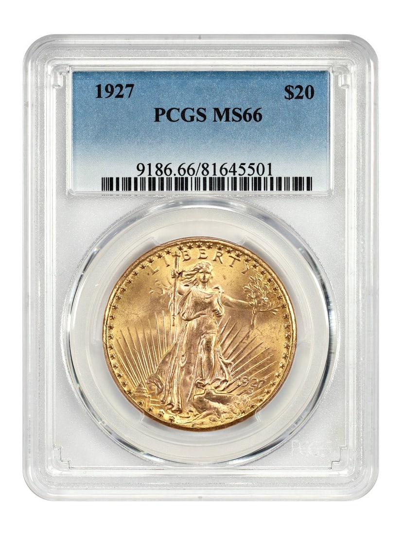 1927 Saint-Gaudens $20 Gold Coin PCGS MS66 Philadelphia (1 of 4)
