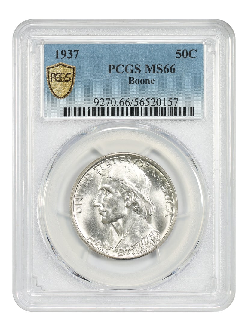 1937 Boone Half Dollar PCGS MS66 Silver Commemorative Low Mintage (1 of 4)