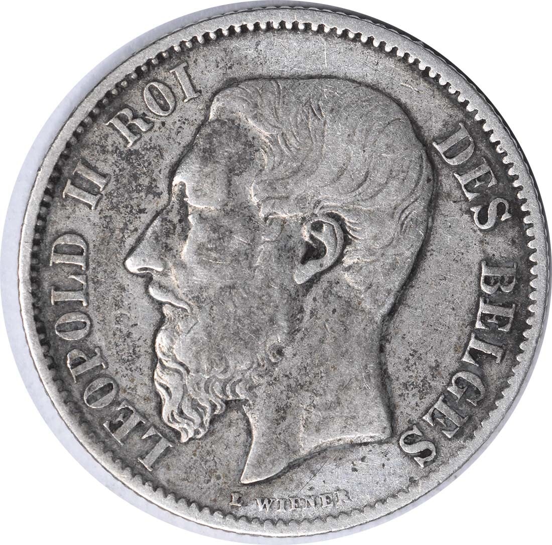 1881 Belgium 50 Centimes KM26 Silver Coin VF Uncertified: 1881 Belgium 50 Centimes KM26 Silver Coin VF Uncertified This 1881 Belgium 50 Centimes coin features a composition of silver and is classified under KM number 26. It is a circulated coin with a Very F