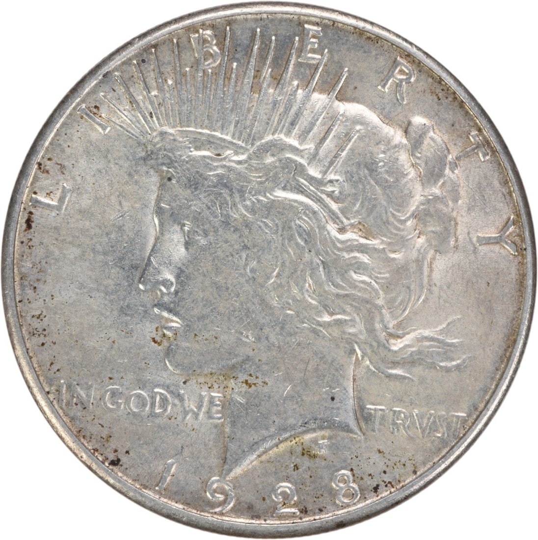1928-S Peace Silver Dollar AU 90% Silver Coin by Anthony de Francisci: 1928-S Peace Silver Dollar AU 90% Silver Coin by Anthony de Francisci This 1928-S Peace Silver Dollar features a stunning design by Anthony de Francisci, showcasing the iconic peace motif. It is an AU