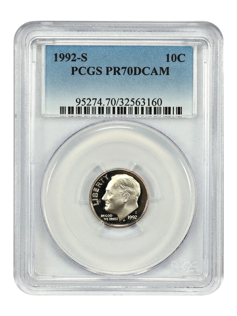 PCGS PR70DCAM 1992-S Roosevelt Dime San Francisco Proof 10 Cent (1 of 4)