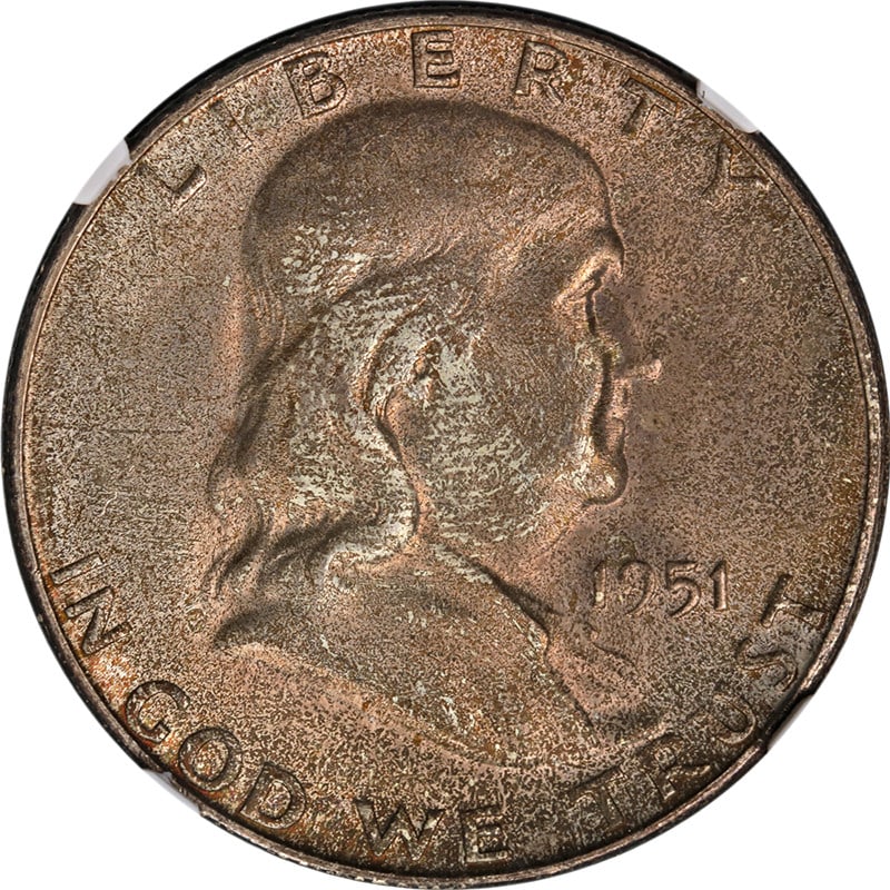 1951-S Franklin Half Dollar NGC MS66 Silver Coin Great Eye Appeal (1 of 4)