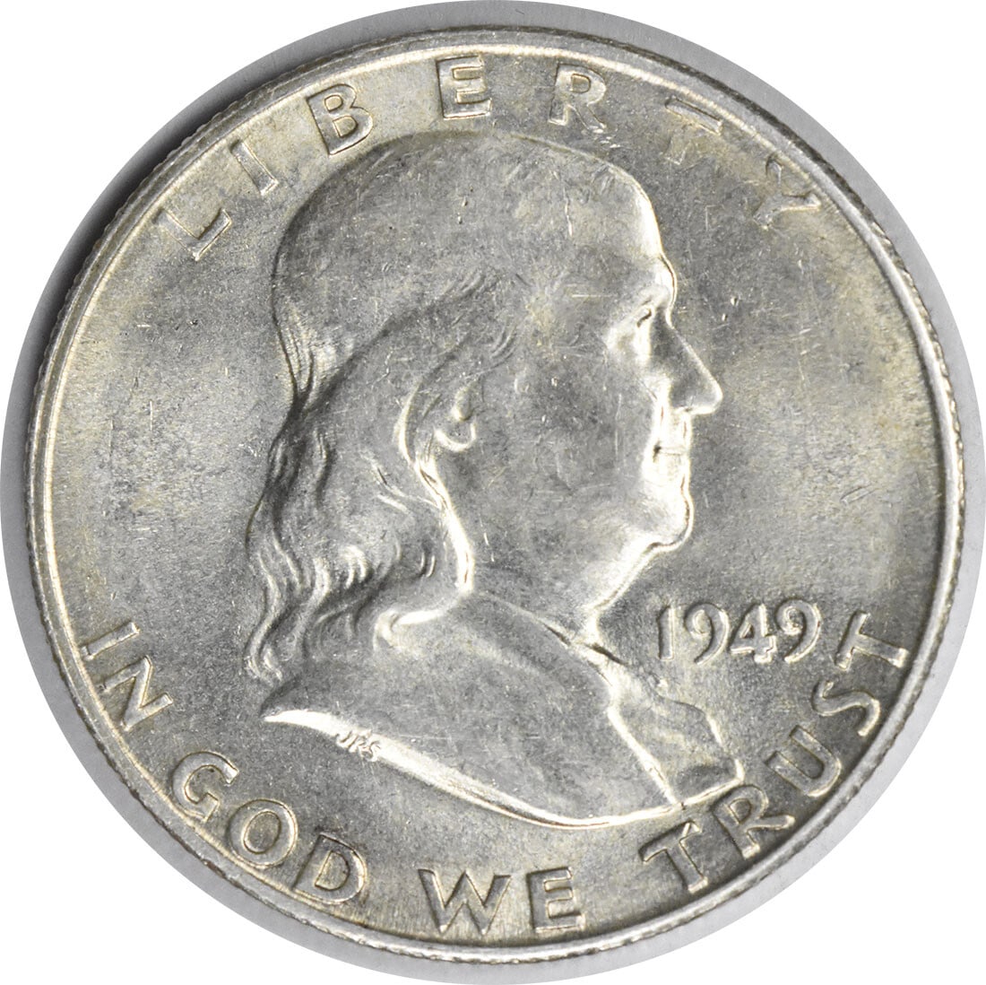 1949 San Francisco AU Franklin Half Dollar 90% Silver Uncertified Coin (1 of 2)