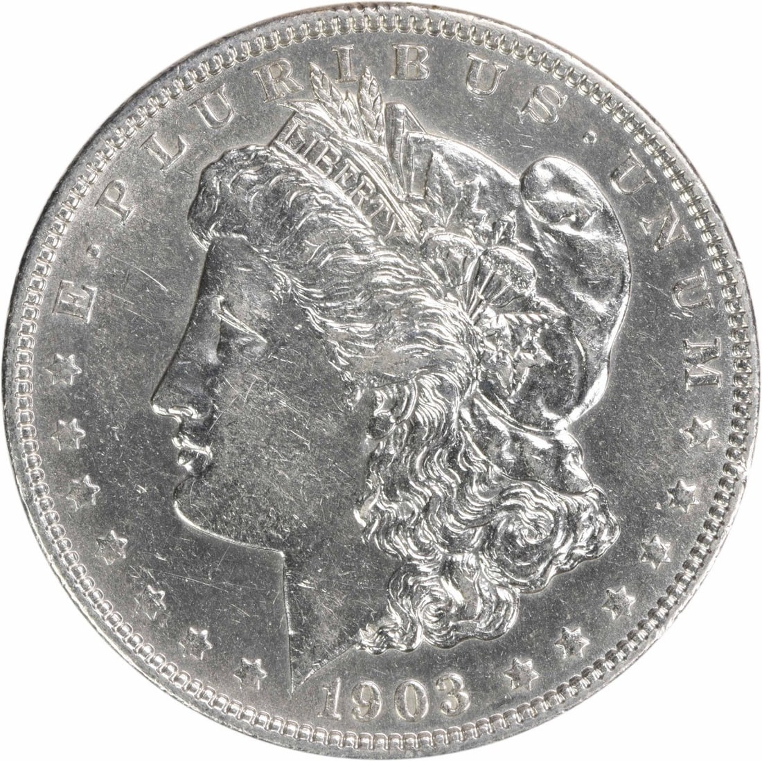 1903 Morgan Silver Dollar AU Uncertified 90% Silver Coin (1 of 2)