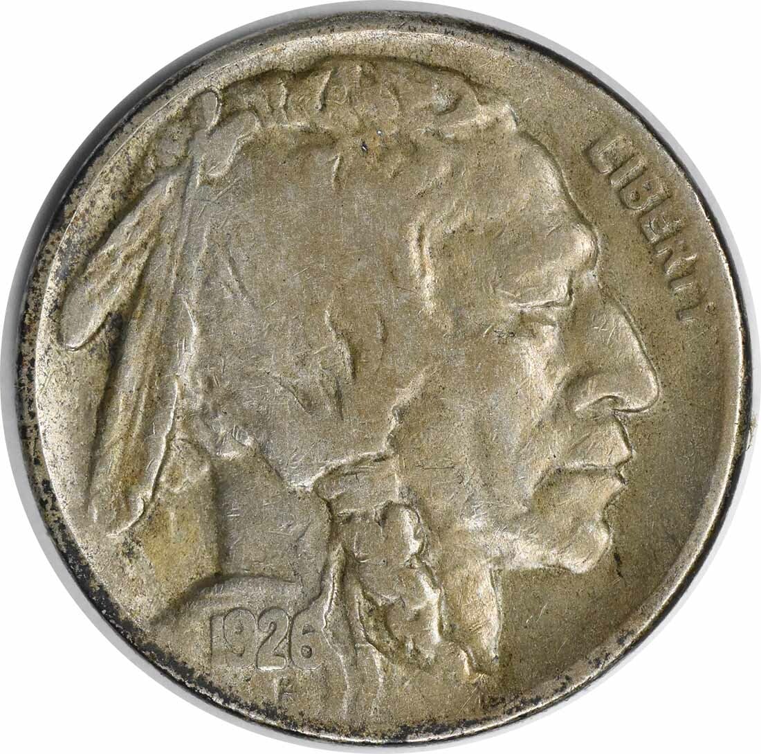 1926-S Buffalo Nickel VF Uncertified Vintage Coin (1 of 2)