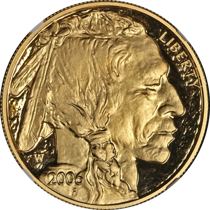 NGC PF70 Ultra Cameo 2006-W $50 Gold Buffalo Brown Label Coin: NGC PF70 Ultra Cameo 2006-W $50 Gold Buffalo Brown Label Coin This is an un-used 2006-W Buffalo Gold $50 coin, certified by NGC with a PF70 Ultra Cameo Brown Label. The coin features exceptional luste