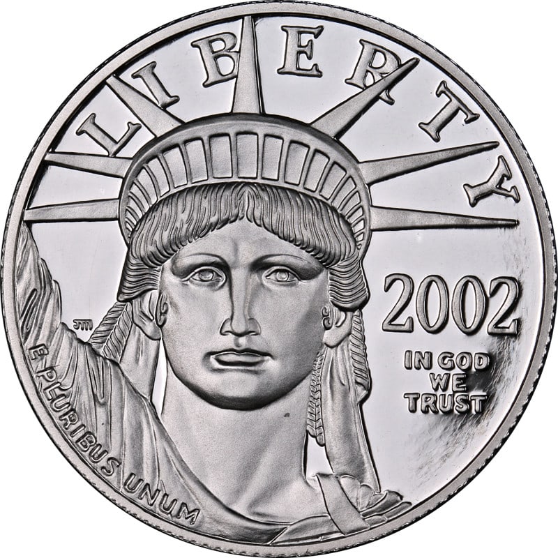 2002 W Proof $50 Platinum Eagle Coin with Original Packaging and COA (1 of 3)