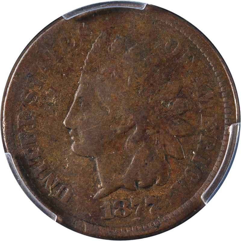 1877 Indian Cent PCGS VF Details Key Date Copper Coin (1 of 4)
