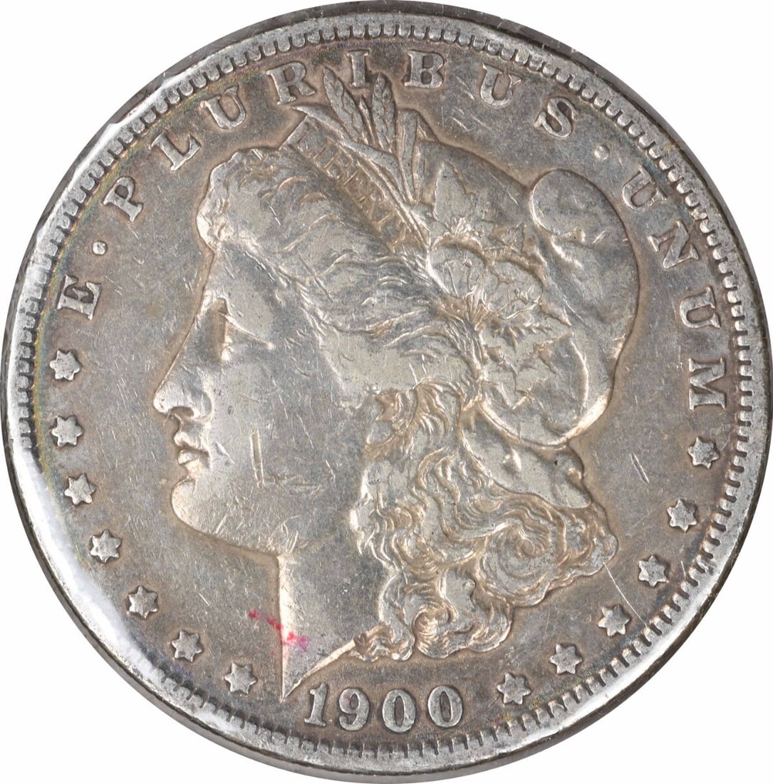 1900-O Morgan Silver Dollar VF Uncertified 90% Silver Coin (1 of 2)