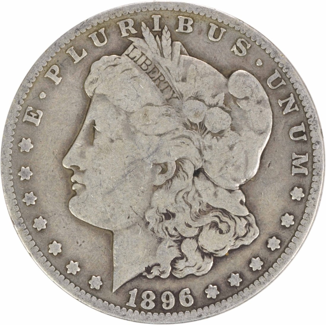 1896-S Morgan Silver Dollar Coin Uncertified VG 90% Silver (1 of 2)
