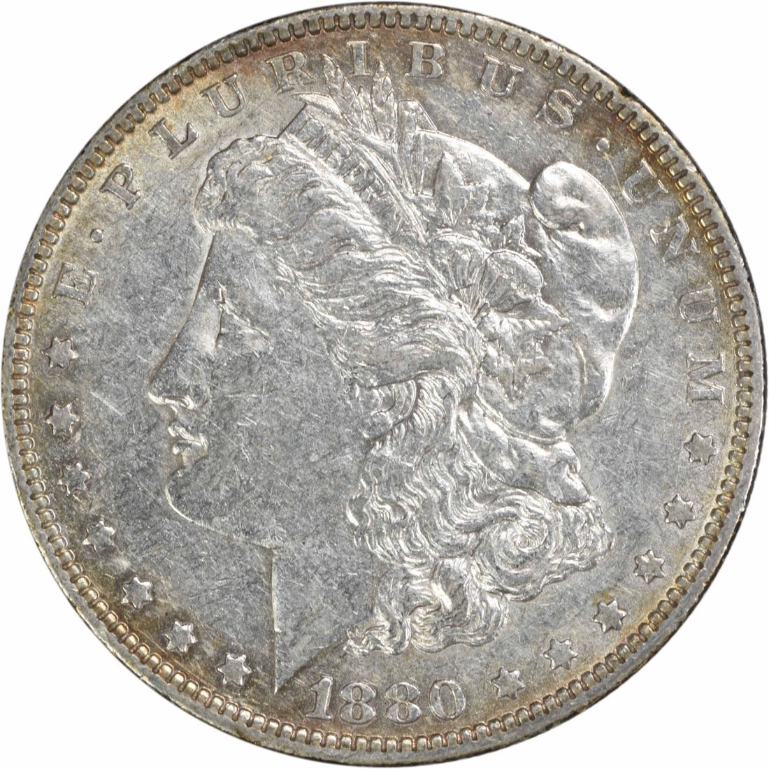1880-O Morgan Silver Dollar EF Uncertified 90% Silver Coin (1 of 2)