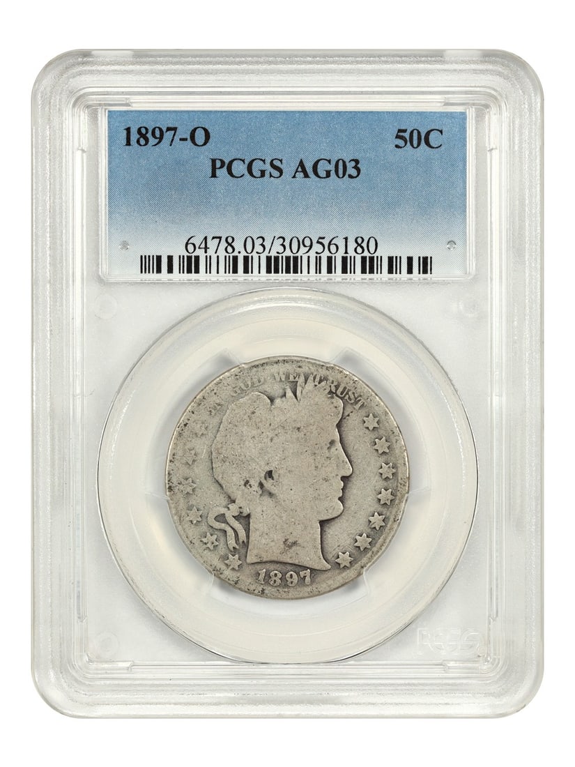 1897-O Barber Half Dollar PCGS AG03 Scarce Date (1 of 4)