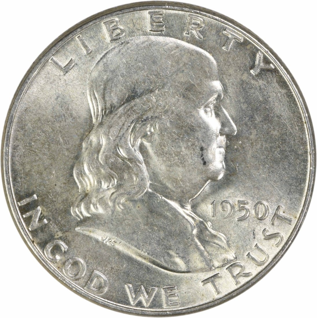 1950 Franklin 90 Percent Silver Half Dollar AU Grade Philadelphia Uncertified (1 of 2)