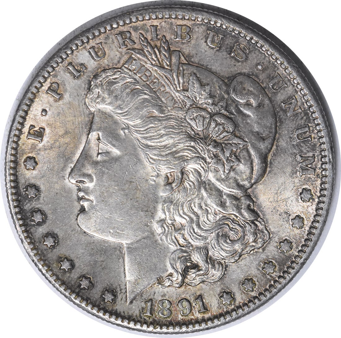 San Francisco 1891 S Morgan Dollar AU Grade Uncertified Silver Coin: San Francisco 1891 S Morgan Dollar AU Grade Uncertified Silver Coin This is an 1891-S Morgan Silver Dollar featuring a composition of 90% silver and 10% copper. Struck at the San Francisco Mint, this