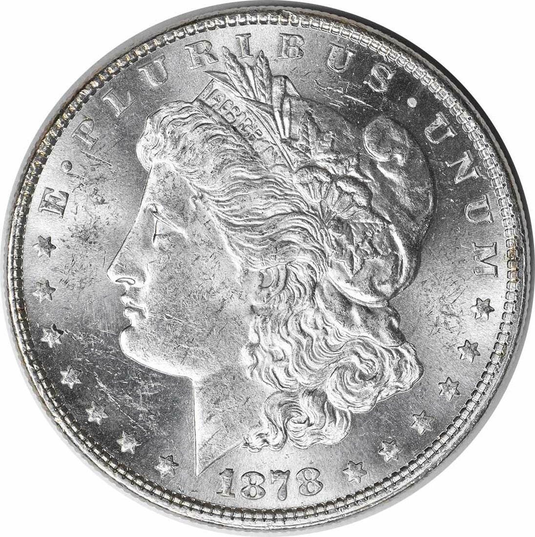 1878 Morgan Silver Dollar Choice BU Uncertified No Mint Mark (1 of 2)