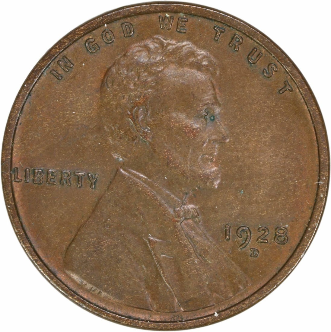 1928-D Lincoln Wheat Cent Choice BU Uncertified (1 of 2)