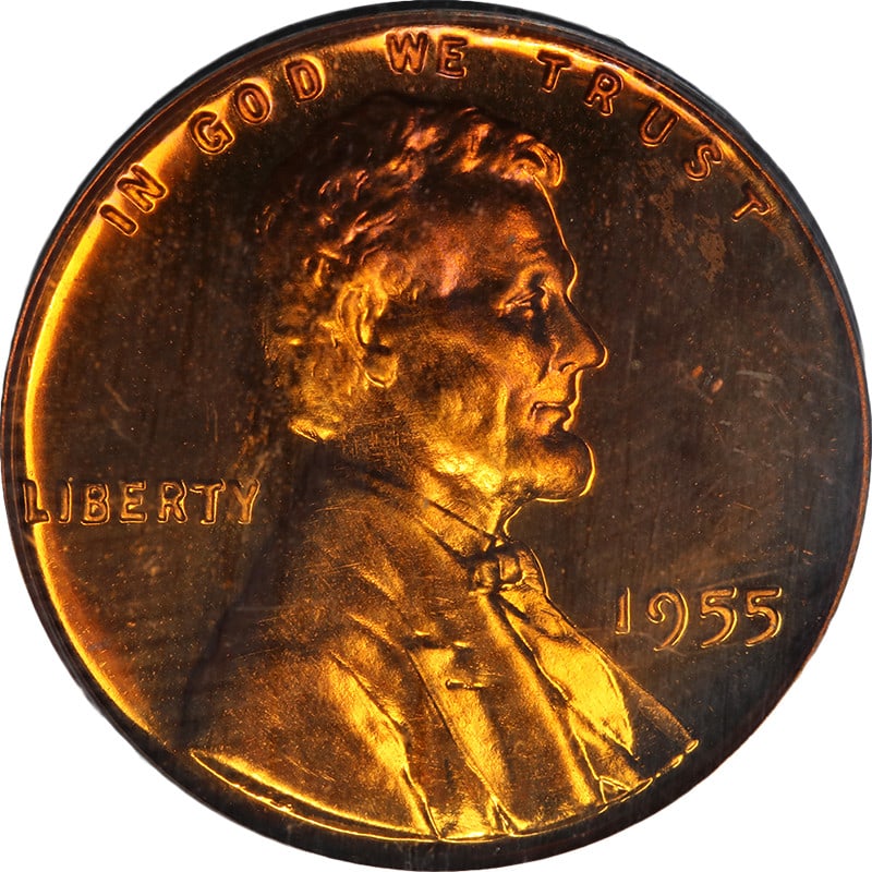 1955 Proof Lincoln Cent PCGS PR66 CAM Full Red Uncirculated Copper Coin (1 of 4)