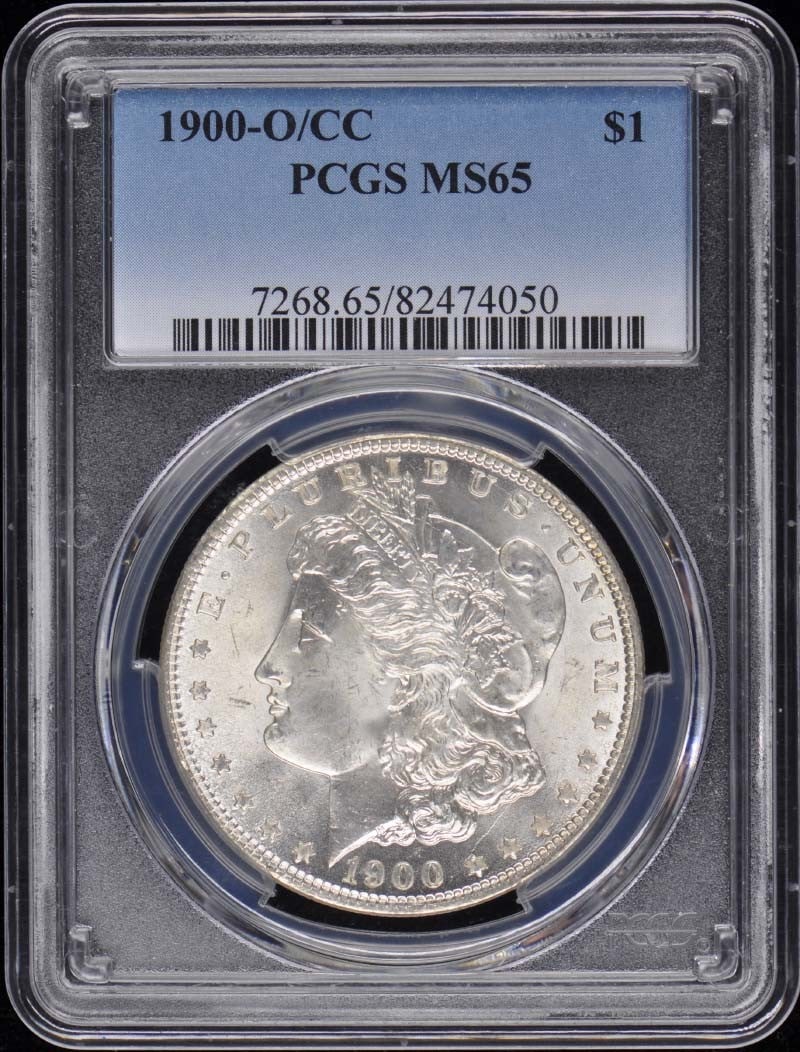 1900-O/CC Morgan Dollar PCGS MS65 Certified Uncirculated Coin (1 of 2)
