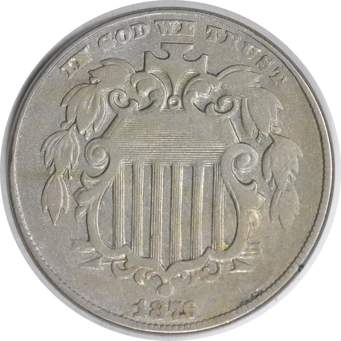 1876 Shield Nickel DDO FS-102 James Barton Longacre Uncertified Coin (1 of 2)