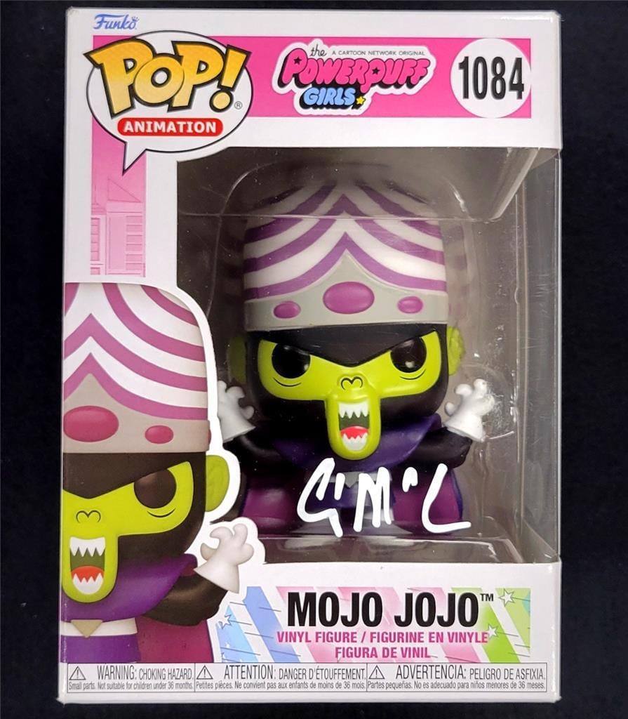 Craig McCracken Signed Mojo Jojo Funko Pop Powerpuff Girls Beckett Authenticated: Craig McCracken Signed Mojo Jojo Funko Pop Powerpuff Girls Beckett Authenticated This collectible Funko Pop features Mojo Jojo from the beloved animated series The Powerpuff Girls. It is an original p