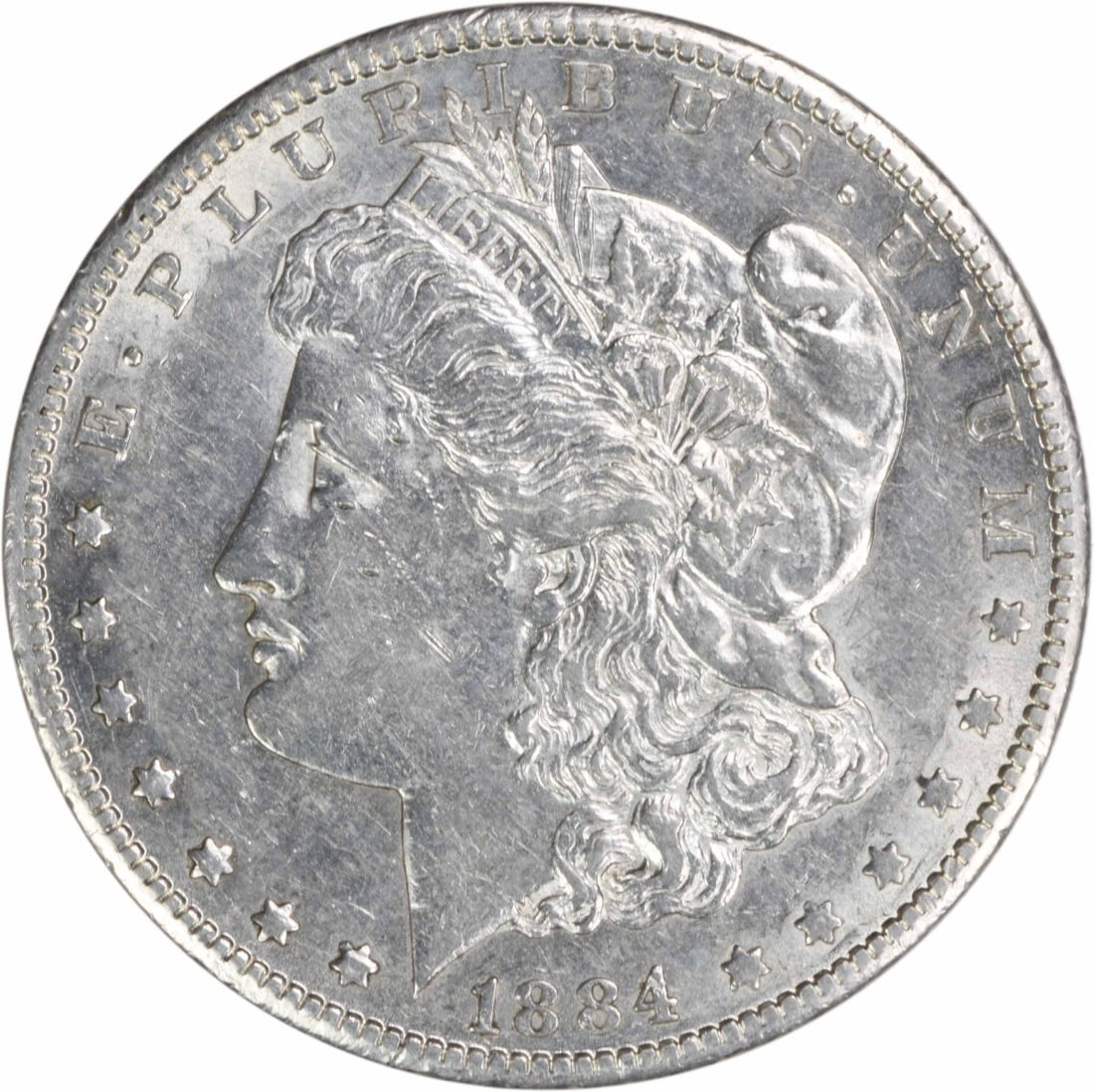 1884-CC Morgan Silver Dollar AU Uncertified 90% Silver Coin (1 of 2)
