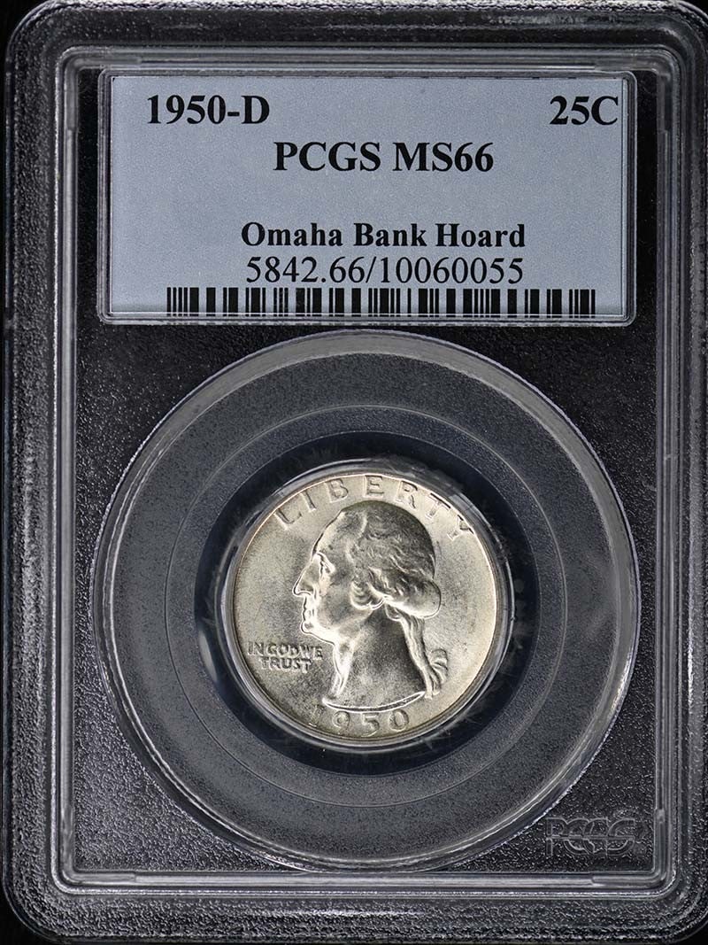 PCGS MS66 1950 Denver Mint Washington Quarter (1 of 4)