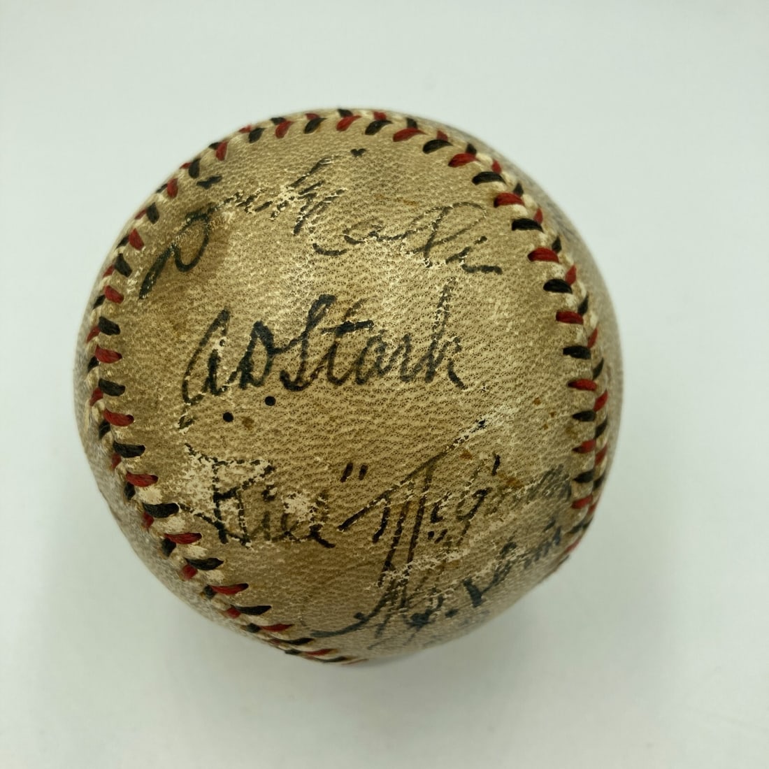 1931 World Series Game Used Baseball Signed by Umpires JSA COA (1 of 10)